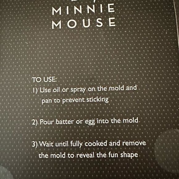 Disney Minnie Mouse silicone breakfast molds - Picture 5 of 6